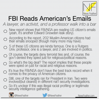 NSA and FBI read american citizens' emails