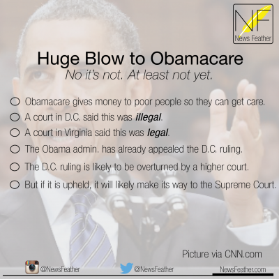 D.C court rules against Obamacare subsidies.