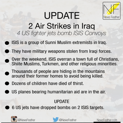 US has started air strikes on ISIS in Iraq