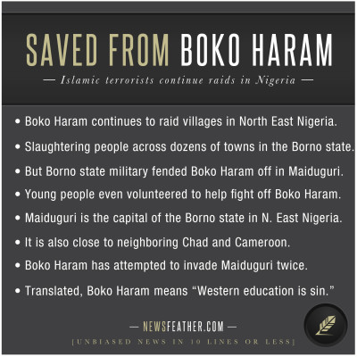 Boko Haram was pushed back in Maiduguri by Borno state military.