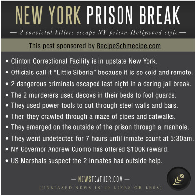 In a dramatic, hollywood-style escape, 2 convicted murderers broke out of clinton correctional facility in upstate new york.
